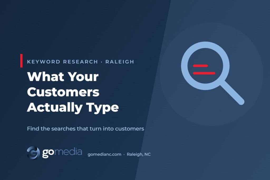What Your Customers Actually Type – GO Media Raleigh SEO