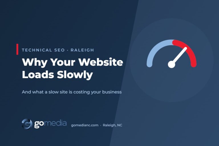 Why Your Website Loads Slowly – GO Media Raleigh SEO